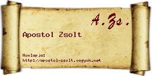 Apostol Zsolt névjegykártya