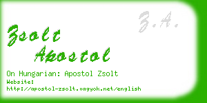 zsolt apostol business card